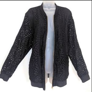 Avenue eyelet full zip jacket 18/20 Small